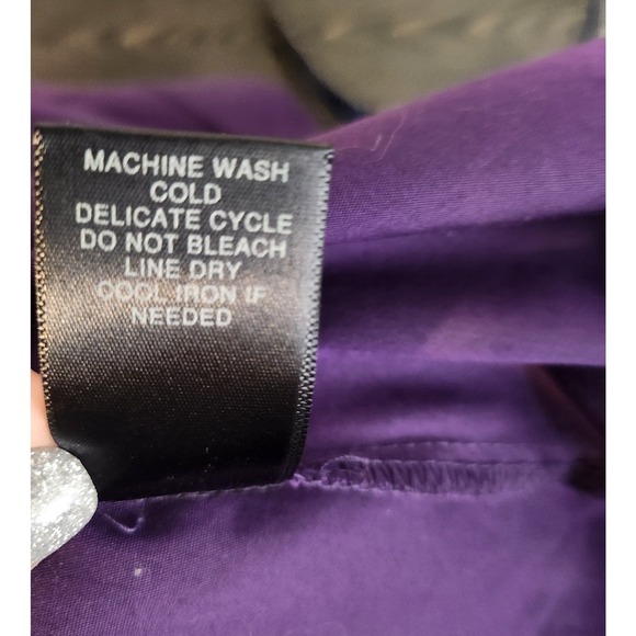 Avenue Wrap Blouse Size 18/20 Purple Three quarter sleeves - Picture 5 of 7